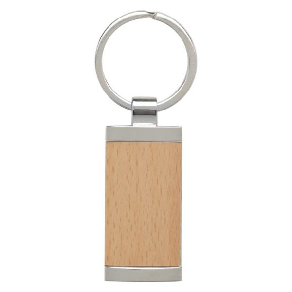 Timber Keychain with Metal