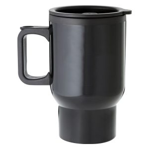 Black Travel Mug with Handle