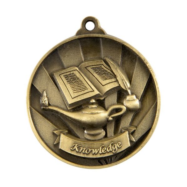 1076-39BR: Sunrise Medal-Lamp of Knowledge