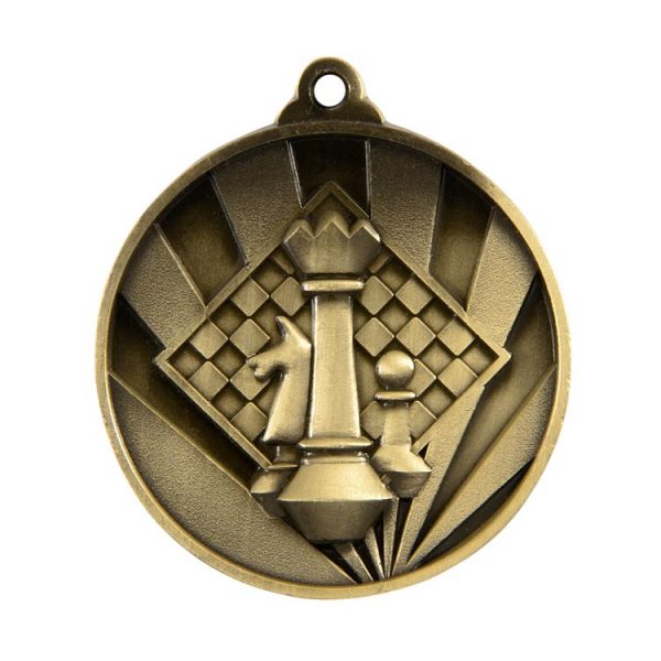 1076-43BR: Sunrise Medal-Chess