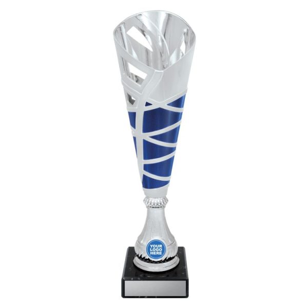 Hex Cup – Silver / Blue