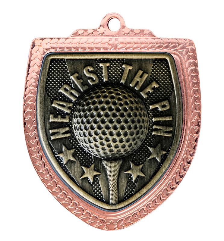 1067BVP-MS10NTP Shield Medal - Golf NTP