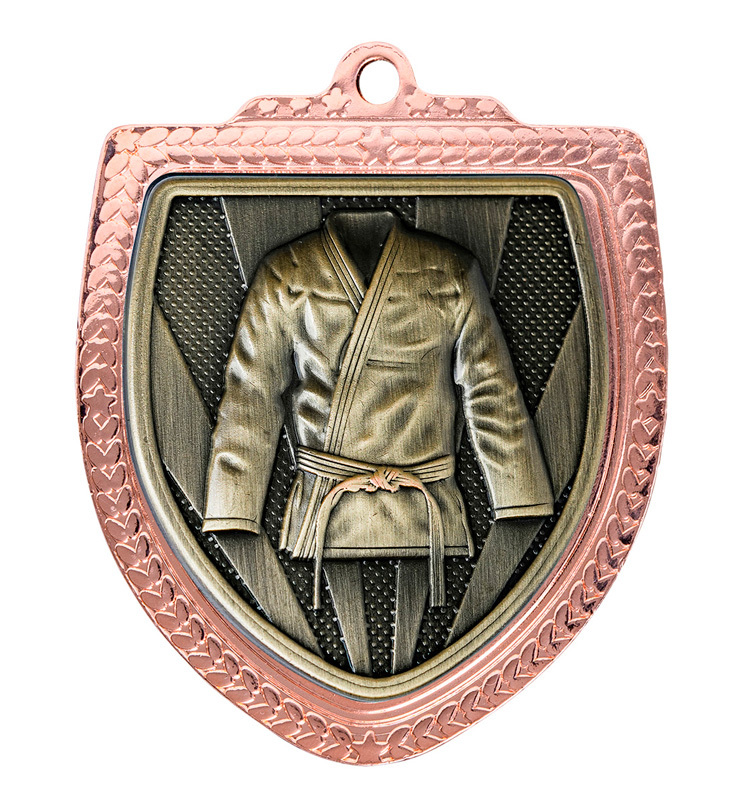 1067BVP-MS11G Shield Medal - Martial Arts
