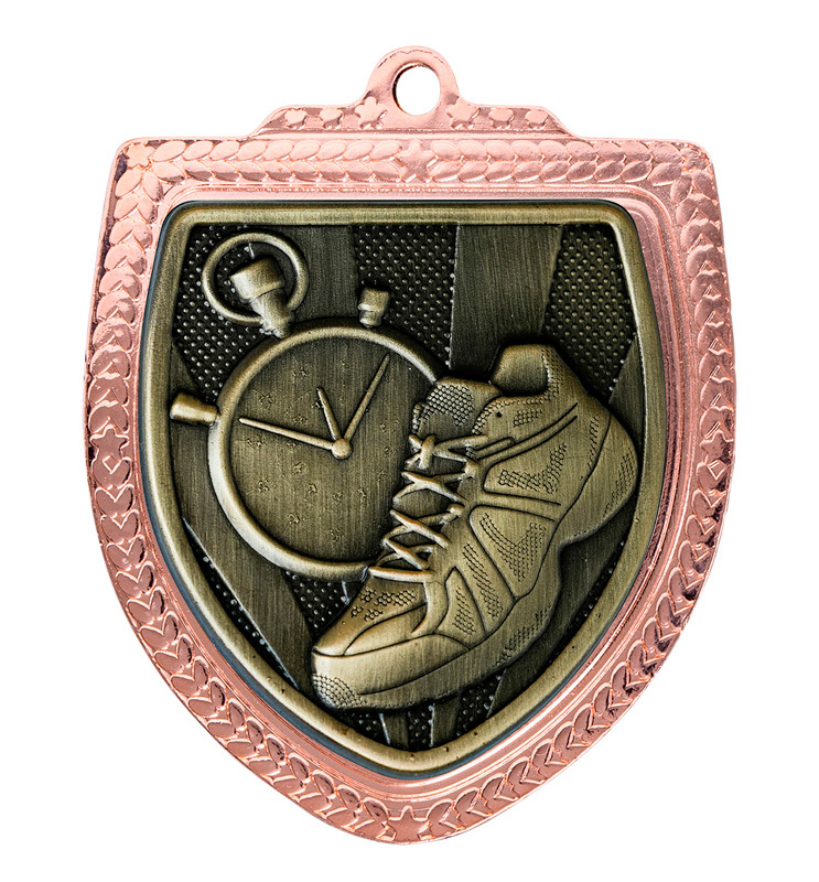 1067BVP-MS17G Shield Medal - Athletics
