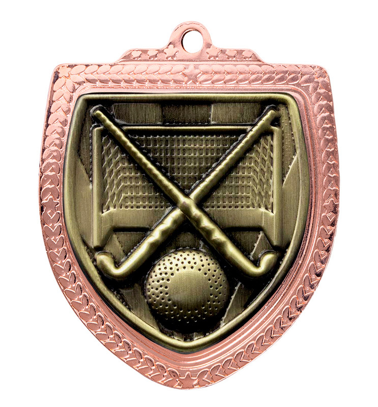 1067BVP-MS24G Shield Medal - Hockey