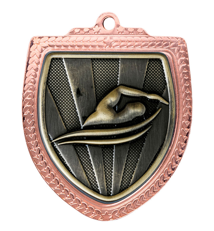 1067BVP-MS2G Shield Medal - Swimming