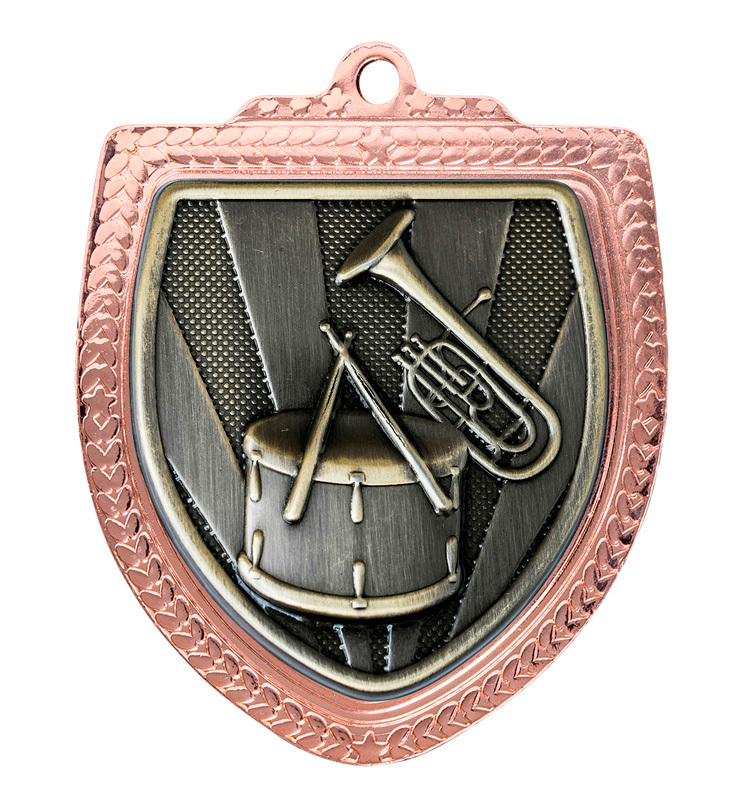 1067BVP-MS45G Shield Medal - Band