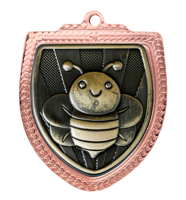 1067BVP-MS50G Shield Medal - Spelling