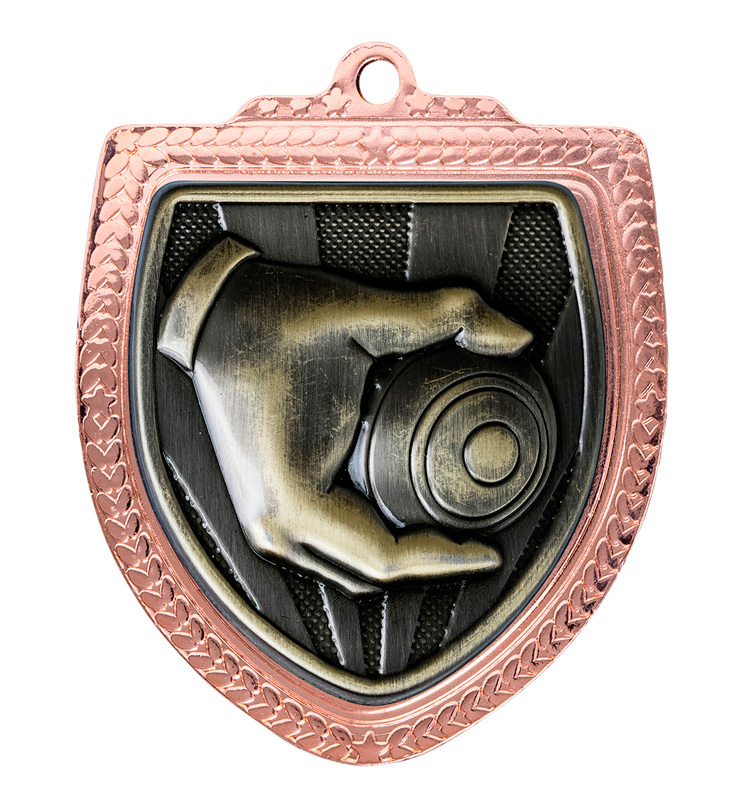 1067BVP-MS58G Shield Medal - Lawn Bowls