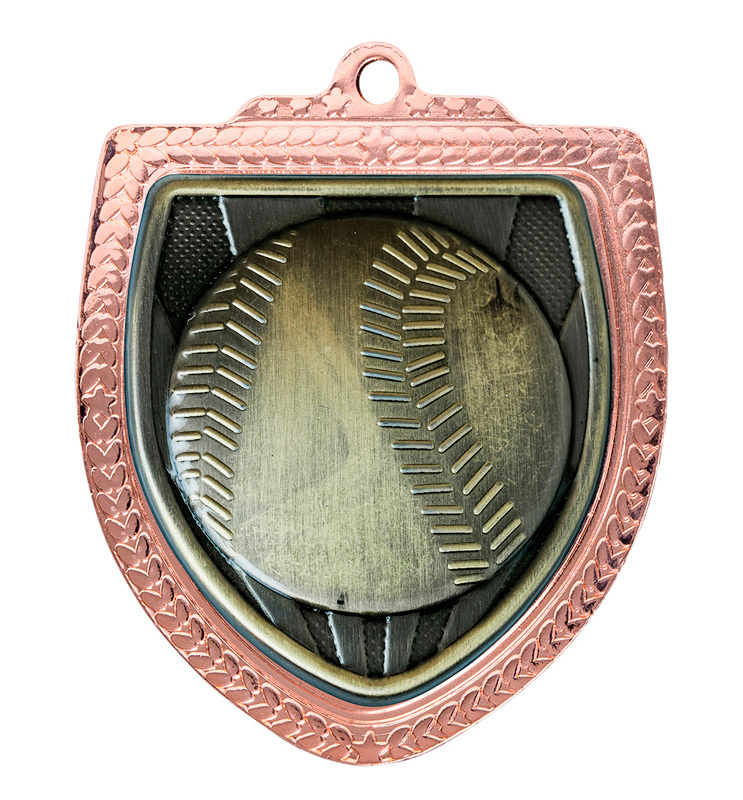 1067BVP-MS5B Shield Medal - Baseball/Softball