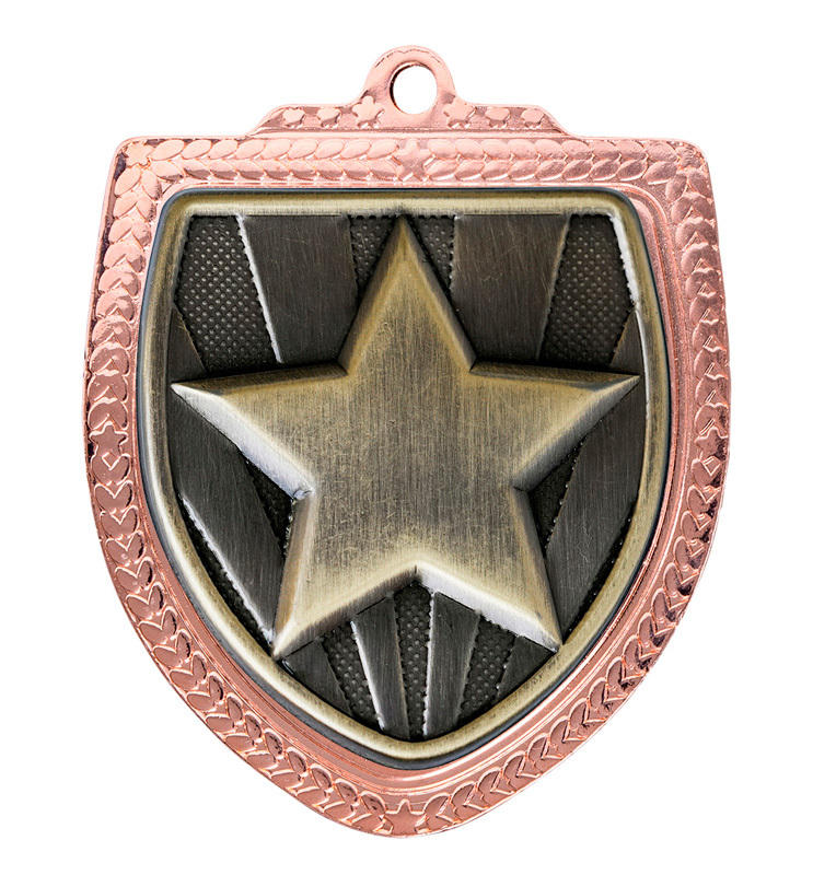 1067BVP-MS91G Shield Medal - Star