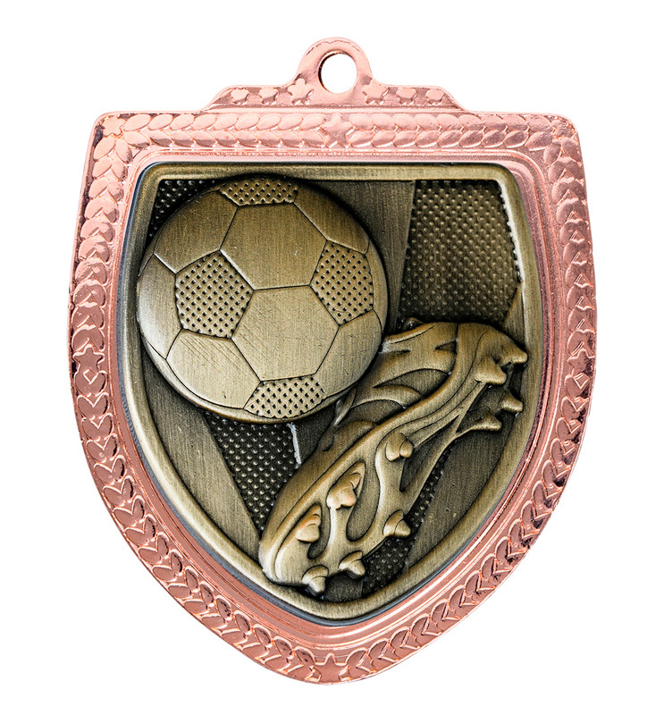 1067BVP-MS9A Shield Medal - Football Boot