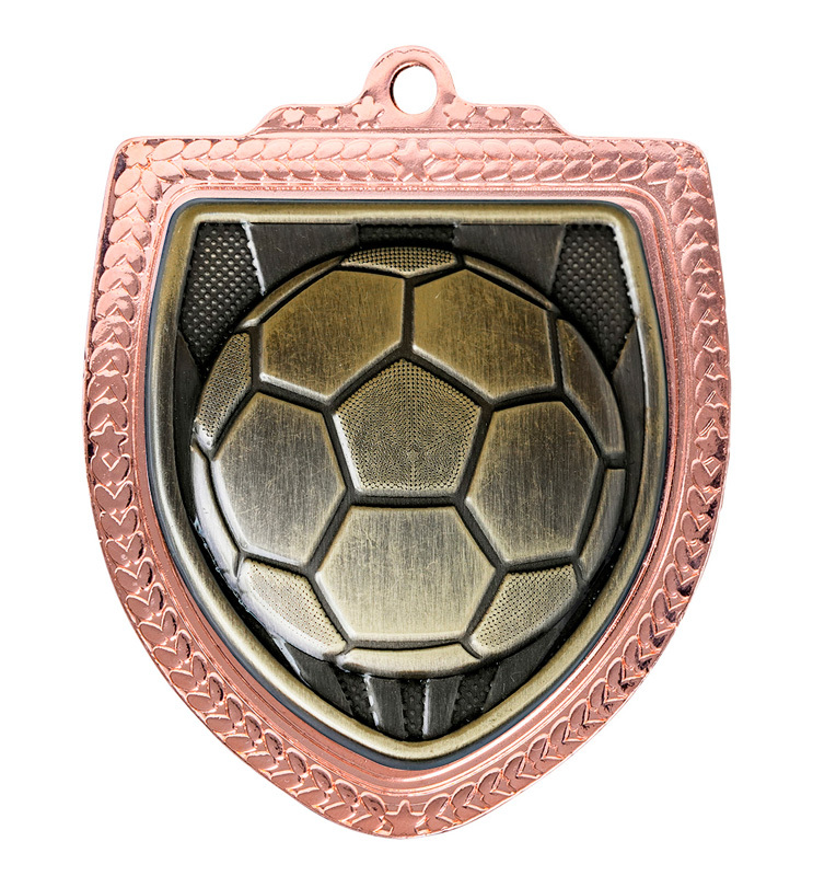 1067BVP-MS9B Shield Medal - Football
