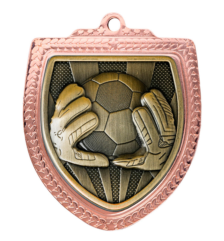 1067BVP-MS9GK Shield Medal - Football Goalkeeper