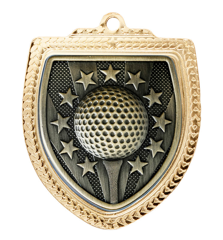 1067GVP-MS10G Shield Medal - Golf