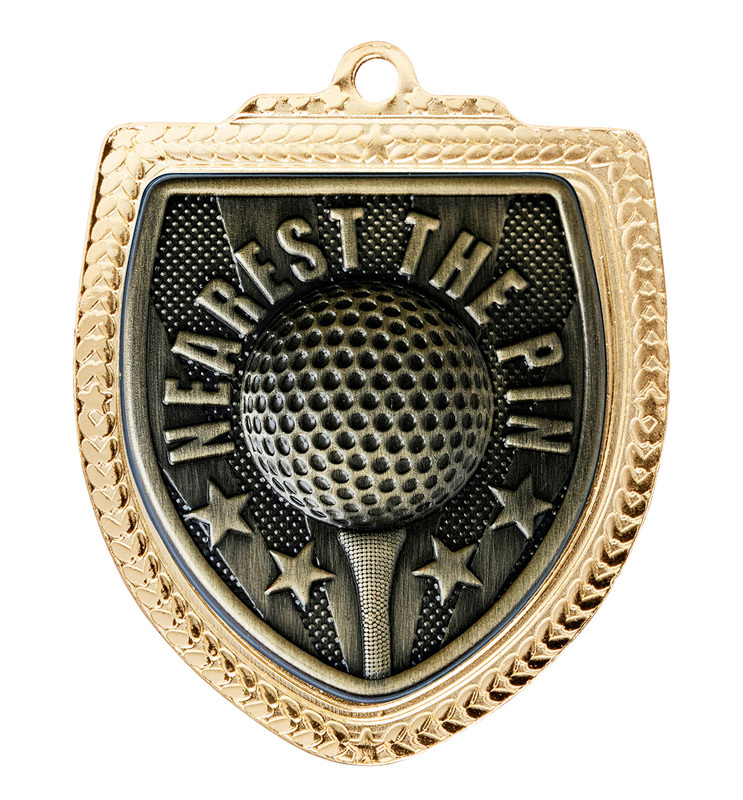 1067GVP-MS10NTP Shield Medal - Golf NTP