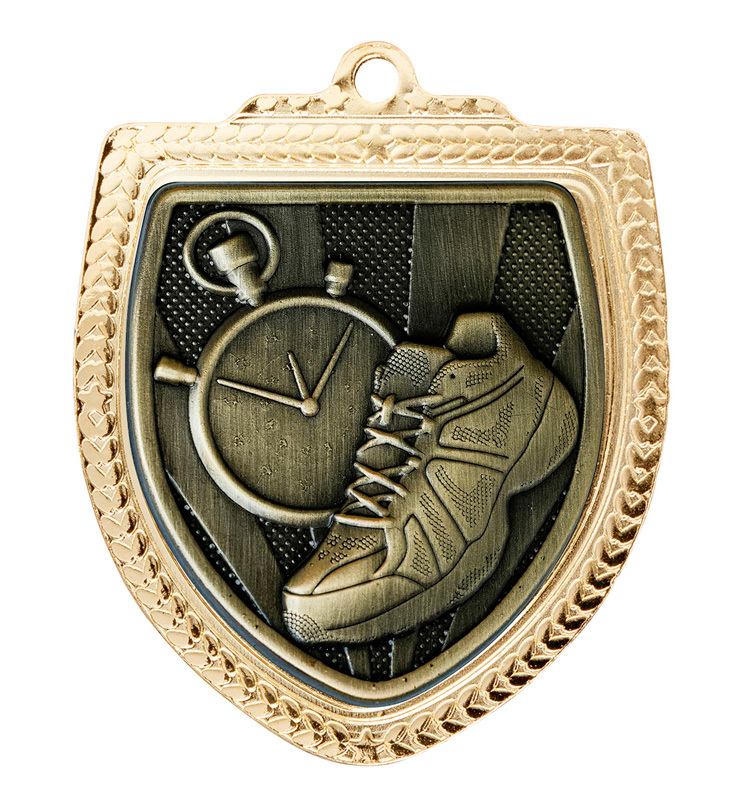 1067GVP-MS17G Shield Medal - Athletics
