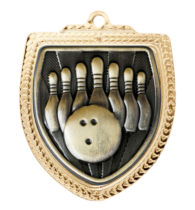 1067GVP-MS21G Shield Medal - Tenpin