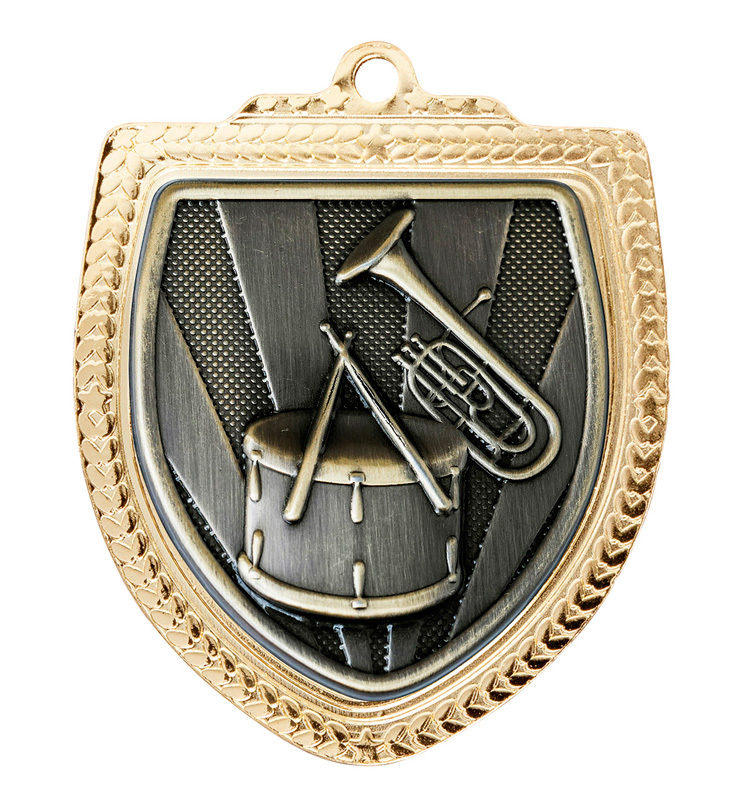 1067GVP-MS45G Shield Medal - Band