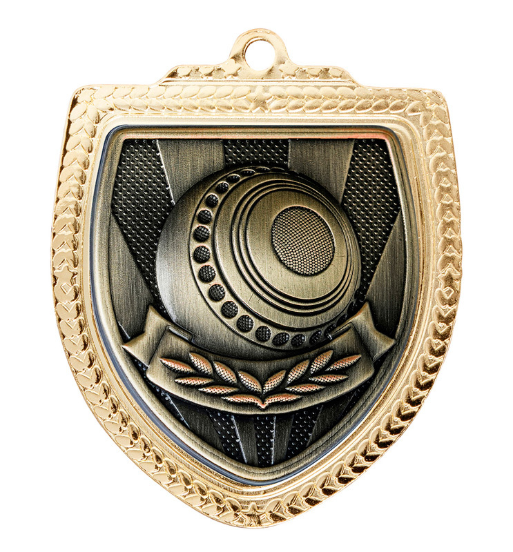 1067GVP-MS58B Shield Medal - Lawn Bowls Ball