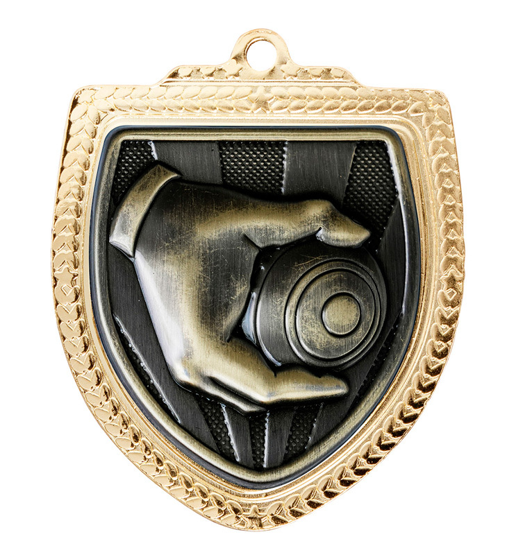 1067GVP-MS58G Shield Medal - Lawn Bowls
