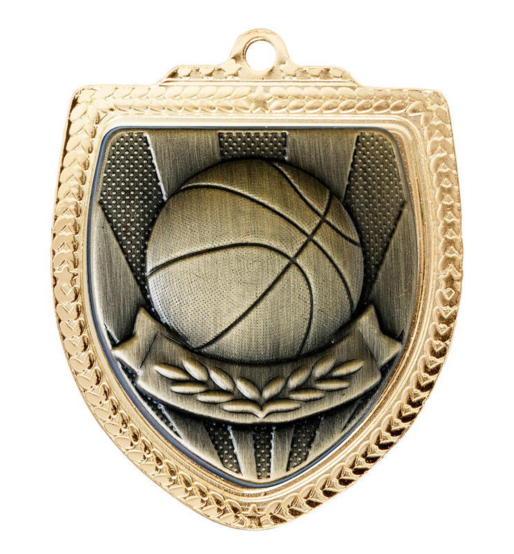 1067GVP-MS7B Shield Medal - Basketball