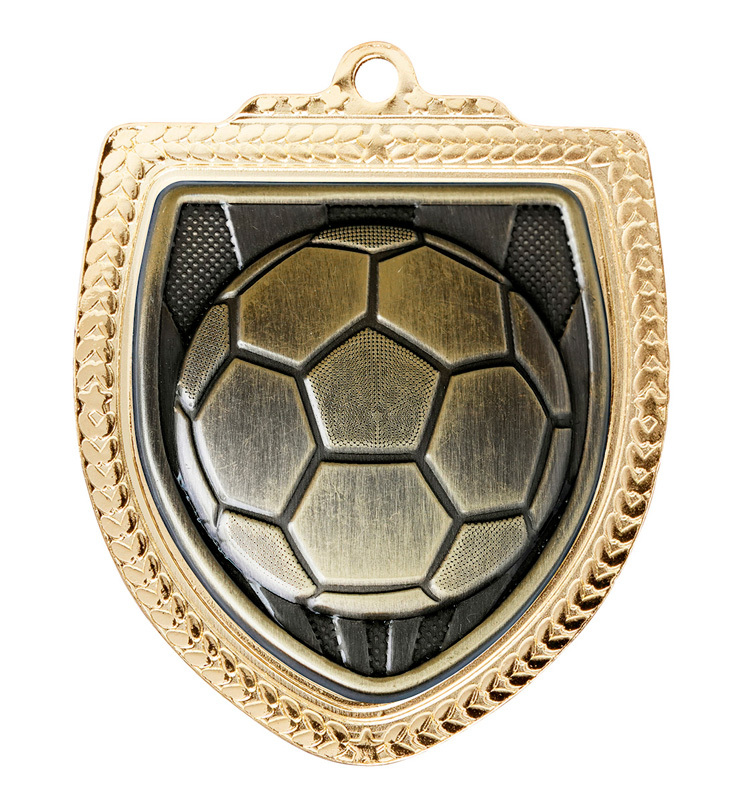1067GVP-MS9B Shield Medal - Football