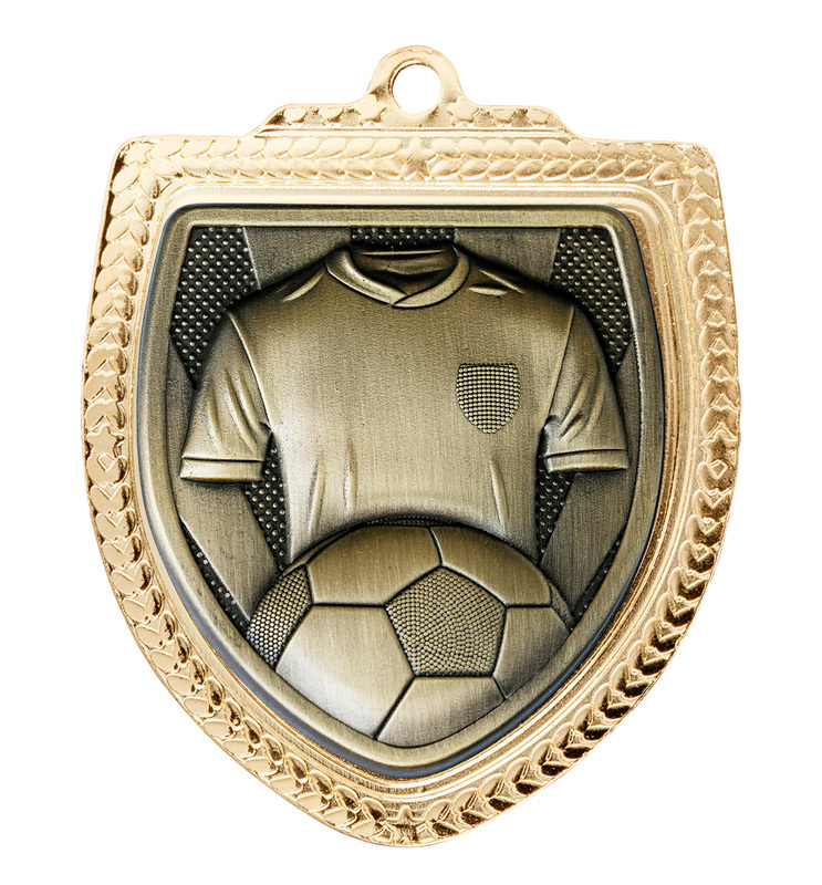 1067GVP-MS9S Shield Medal - Football Shirt