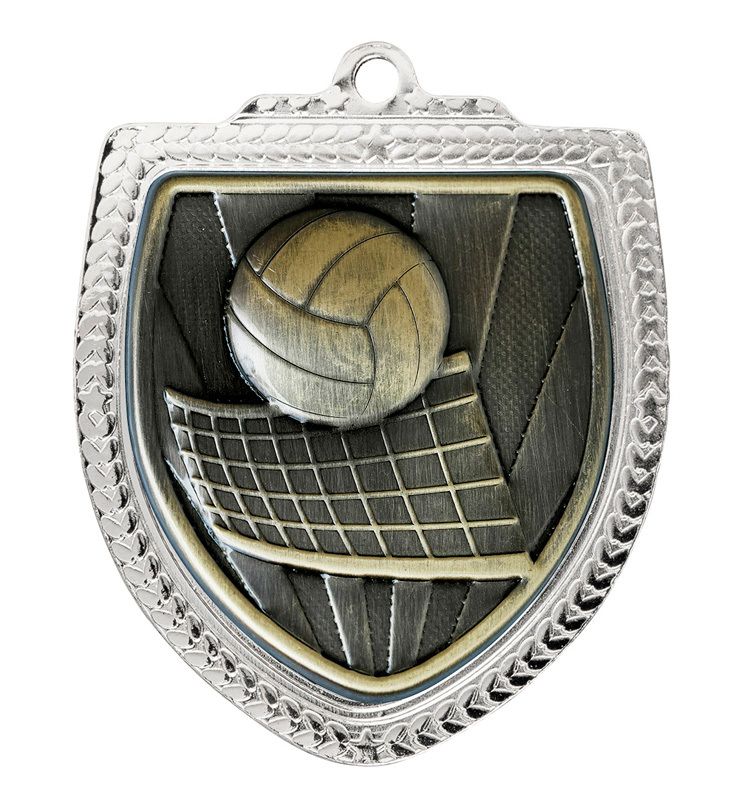 1067SVP-MS13B Shield Medal - Volleyball