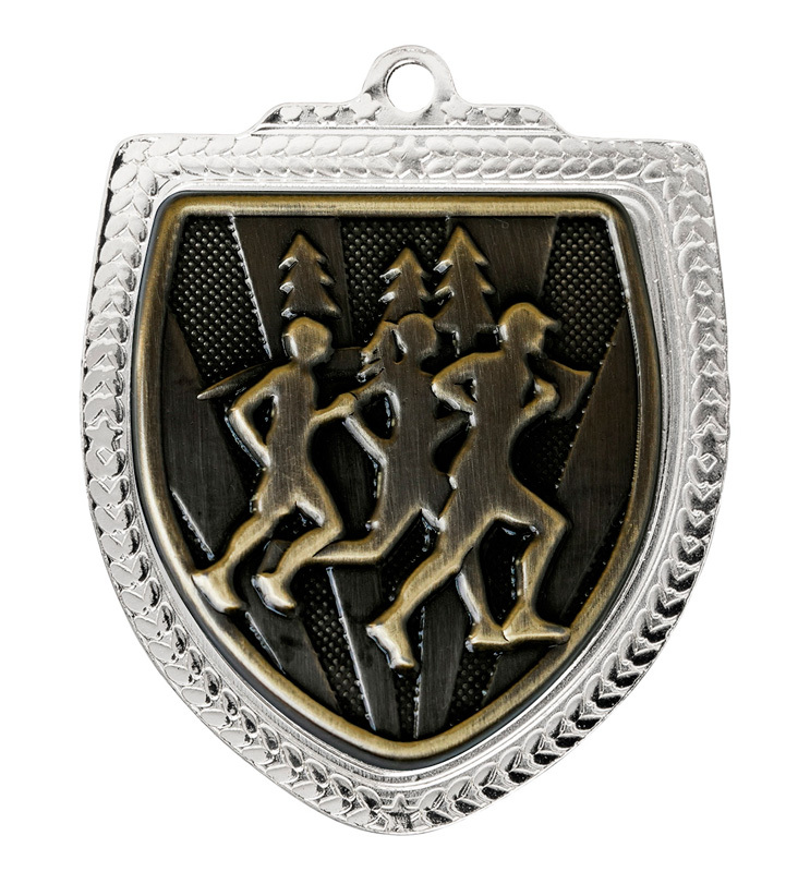 1067SVP-MS18G Shield Medal - Cross Country
