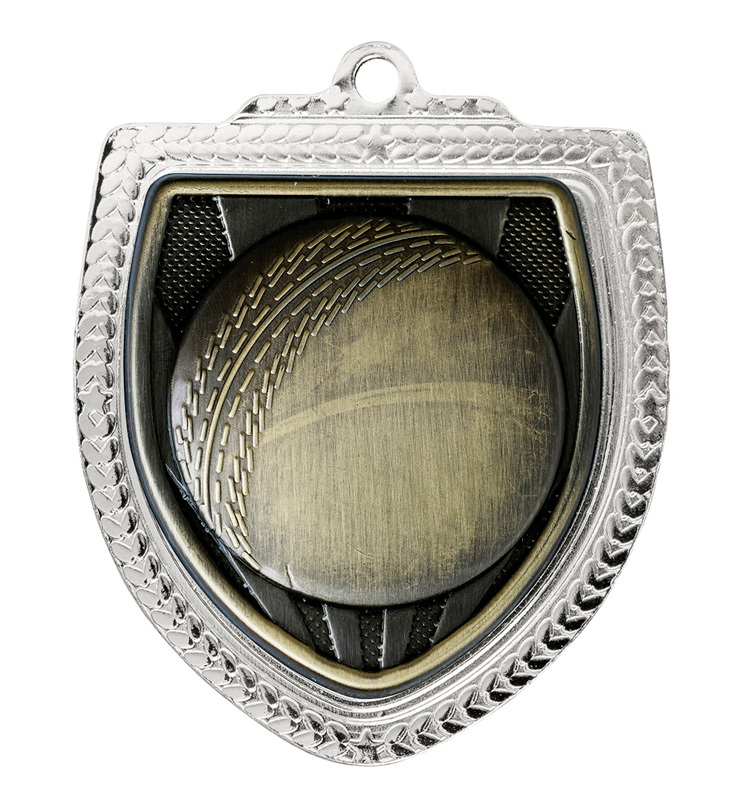 1067SVP-MS1B Shield Medal - Cricket Ball
