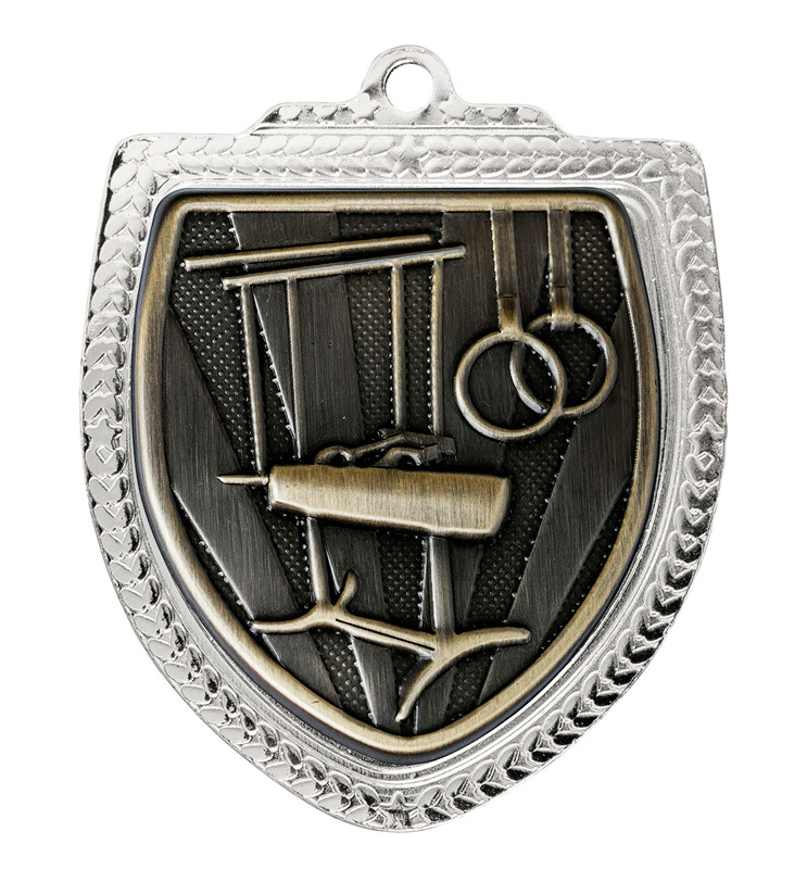 1067SVP-MS20G Shield Medal - Gymnastics