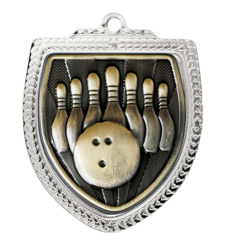 1067SVP-MS21G Shield Medal - Tenpin
