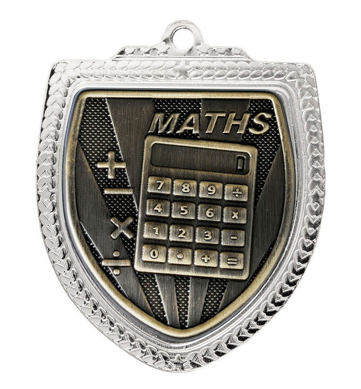 1067SVP-MS40G Shield Medal - Maths