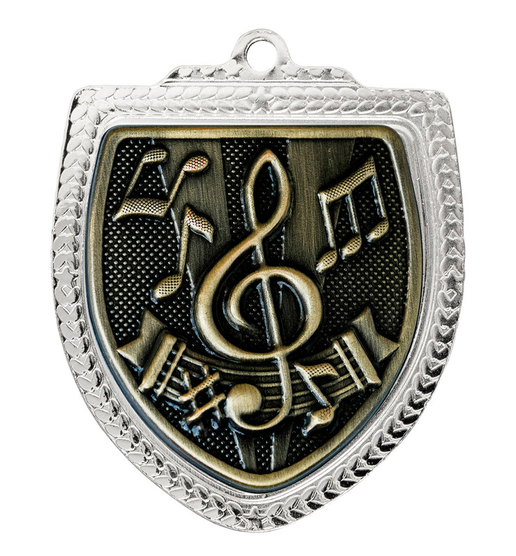 1067SVP-MS44G Shield Medal - Music