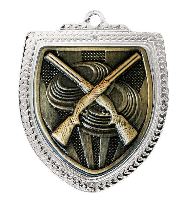 1067SVP-MS86G Shield Medal - Clay Pigeon Shooting