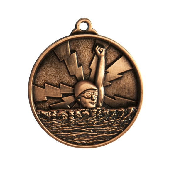 1070-2BR Lightning Medal-Swimming