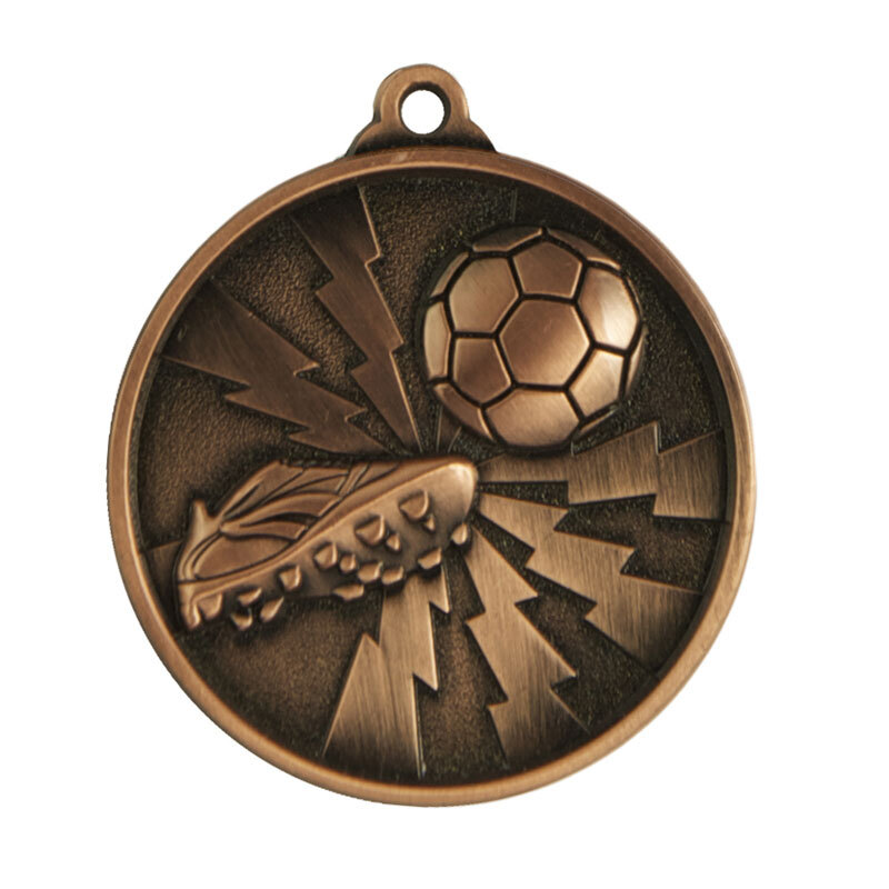 1070-9BR Lightning Medal-Football
