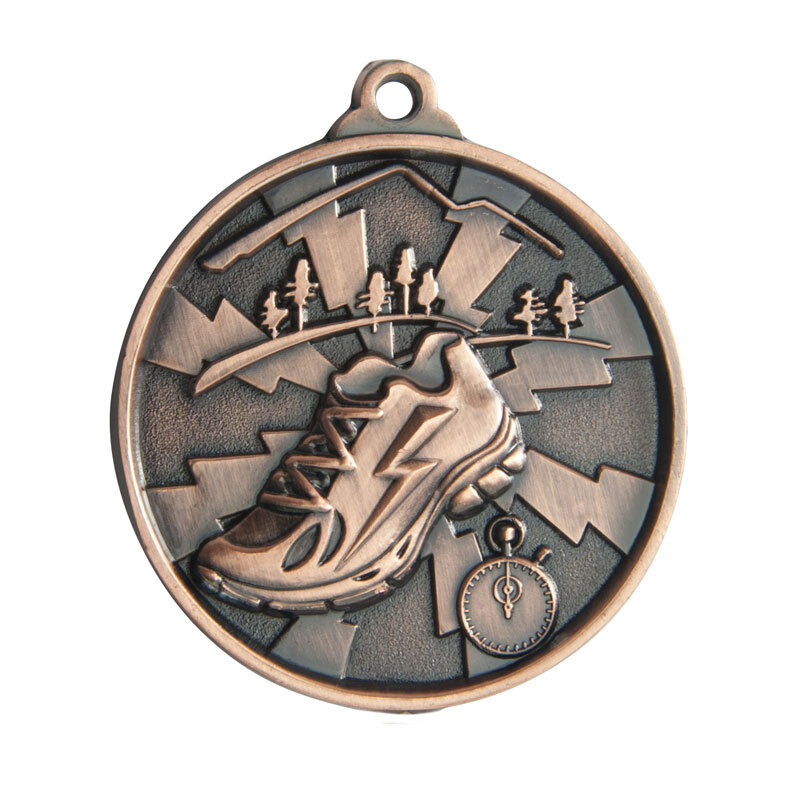 1070-CROSS-BR Lightning Medal-Cross Country