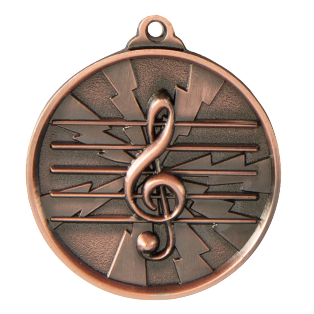 1070-MUSIC-BR Lightning Medal-Music