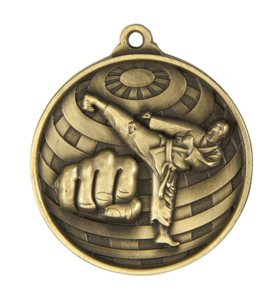 1073-11G Global Medal-Martial Arts