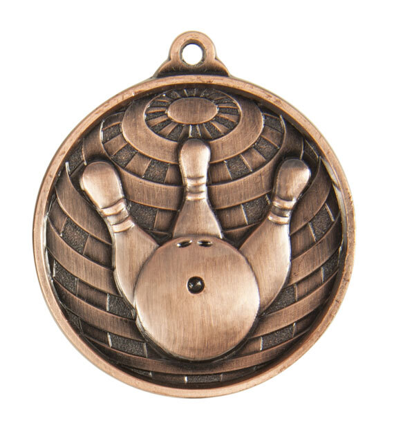 1073-21BR Global Medal-Tenpin