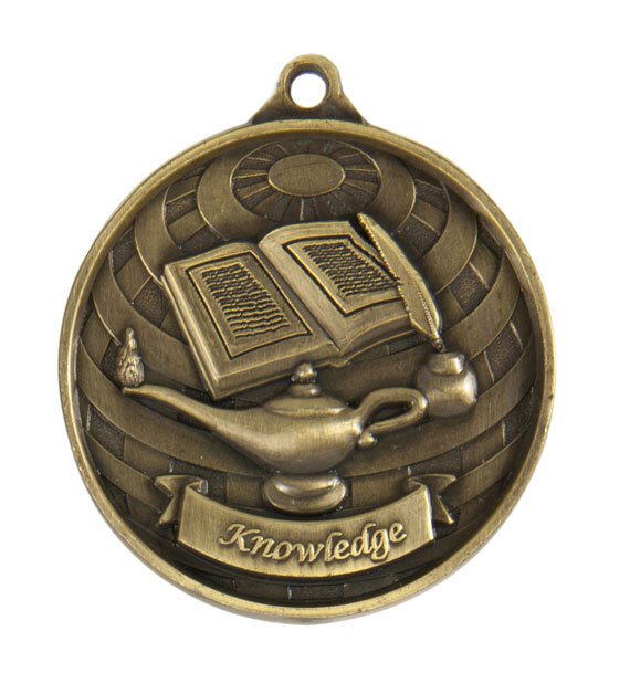 1073-39G Global Medal-Lamp of Knowledge