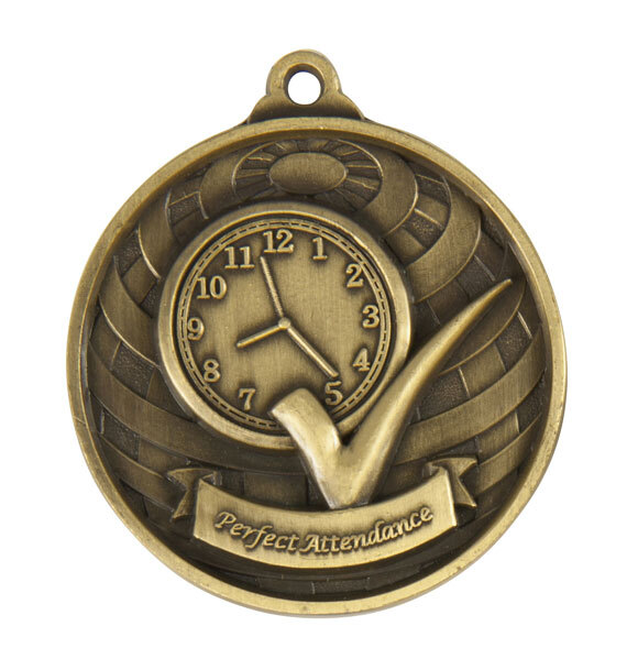 1073-51G Global Medal-Perfect Attendance