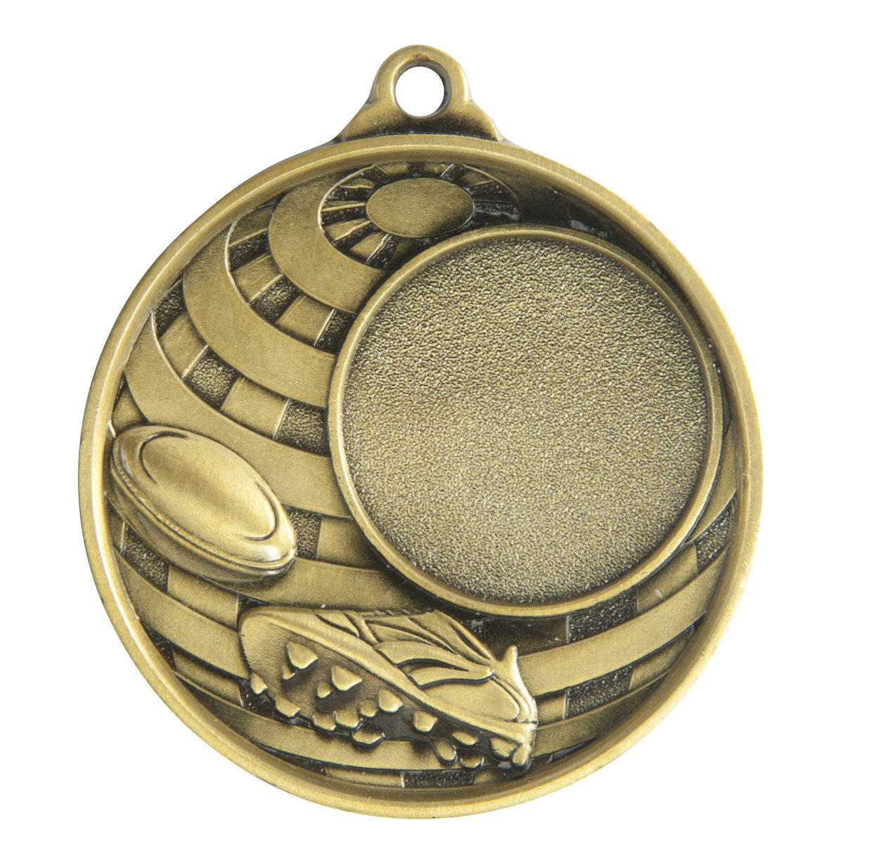 1073C-6G Global Medal -Rugby + 25mm insert