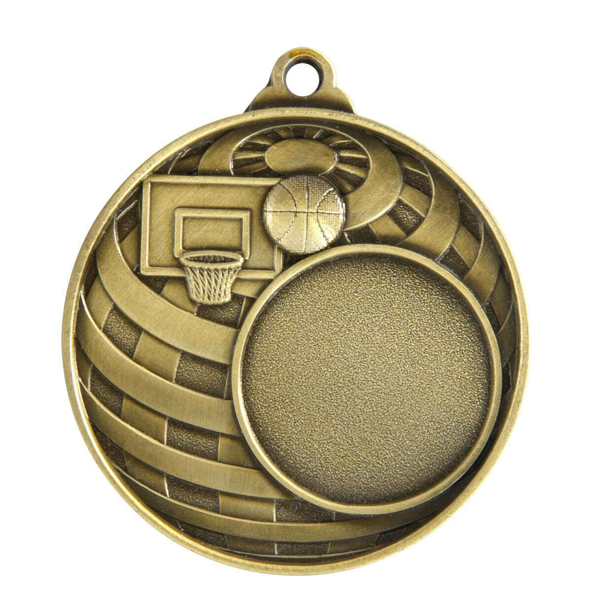 1073C-7G Global Medal -Basketball + 25mm insert