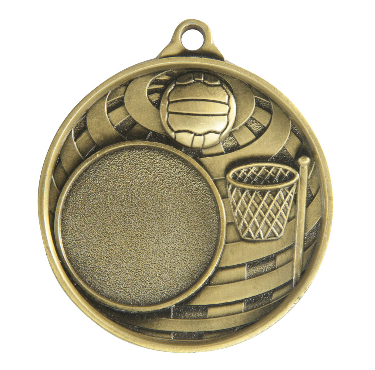 1073C-8G Global Medal -Netball + 25mm insert