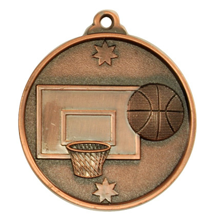 1075-7BR Southern Cross Medal-Basketball
