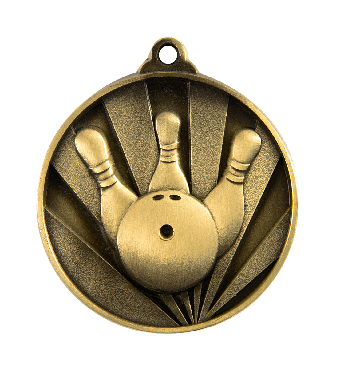 1076-21G Sunrise Medal-Ten Pin