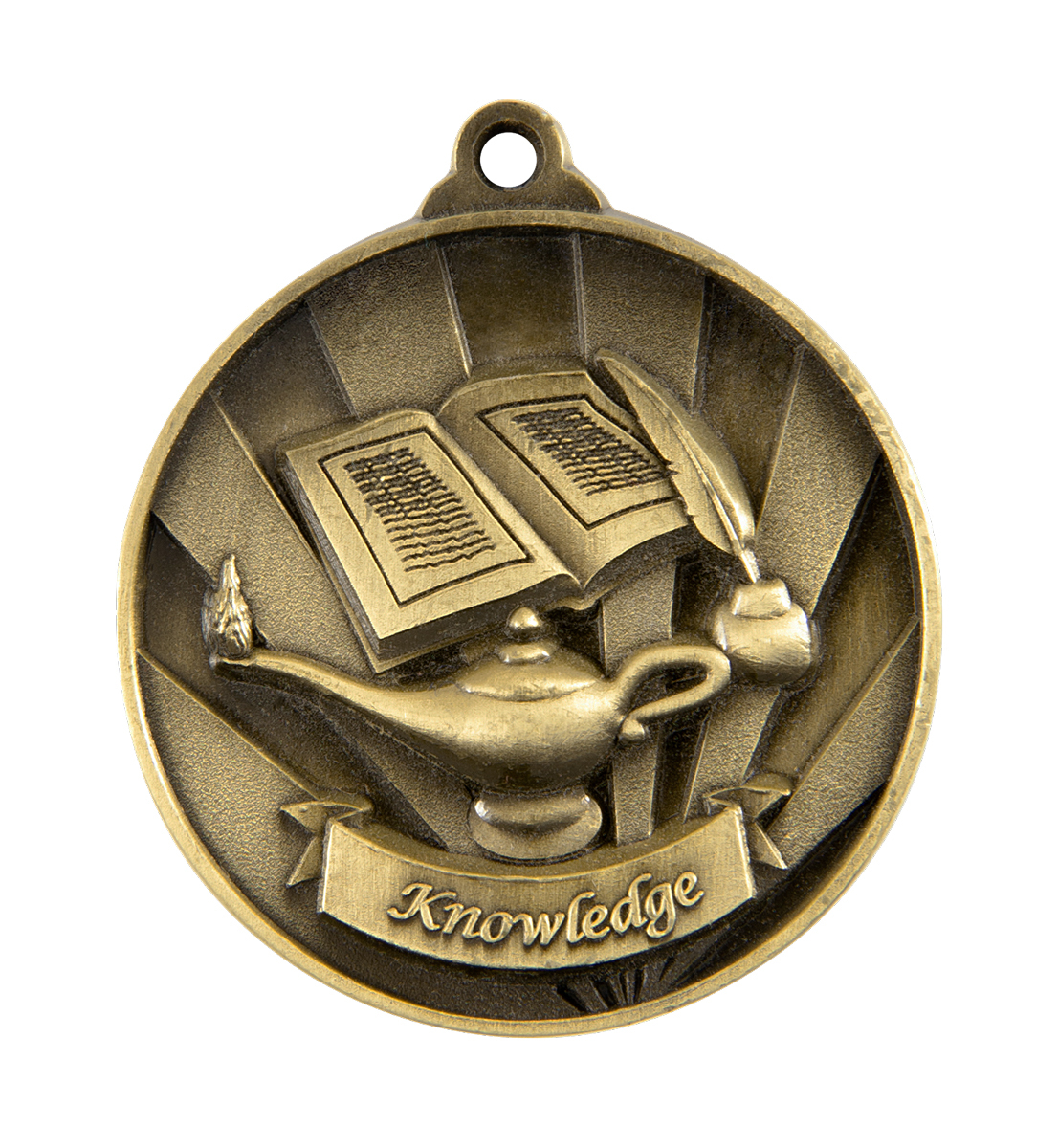 1076-39G Sunrise Medal-Lamp of Knowledge